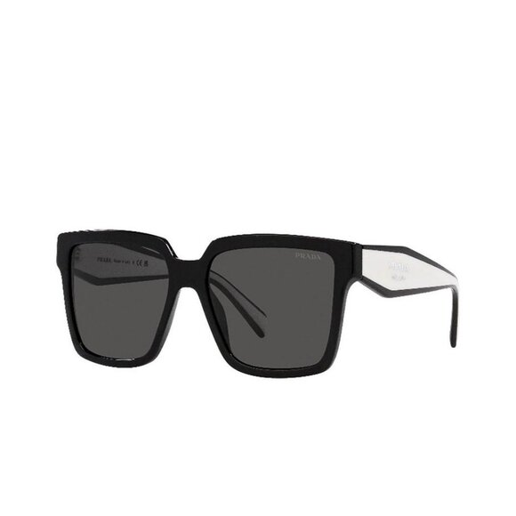 NWT PRASA SUNGLASSES BLACK WHITE - Picture 1 of 6